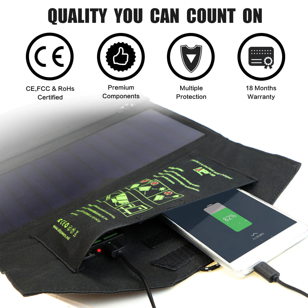 Solar Panel 5V21W Portable Phone Charger Solar Charger Dual USB Output Mobile Solar Battery Charger for Iphone Samsung