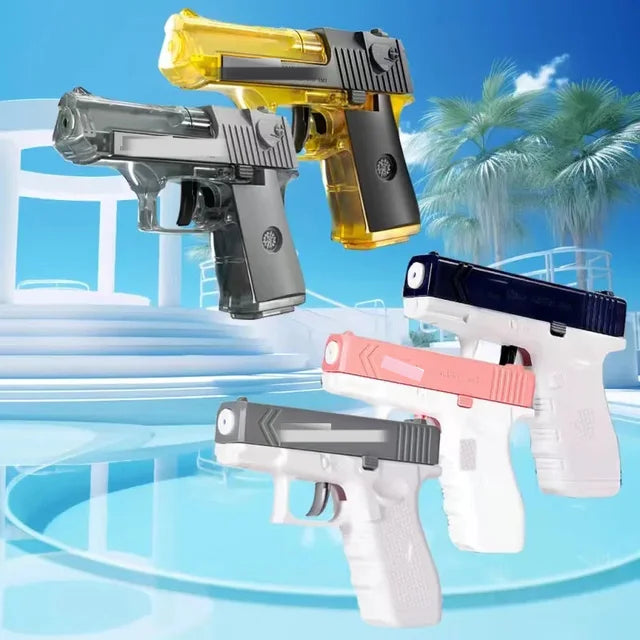 Summer Water Gun Non Electric Pistol High-Pressure Full Automatic Shooting Water Beach Toy Gun for Kid Children Boys Girls Adult